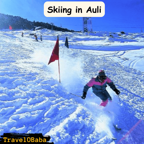 Skiing in Auli